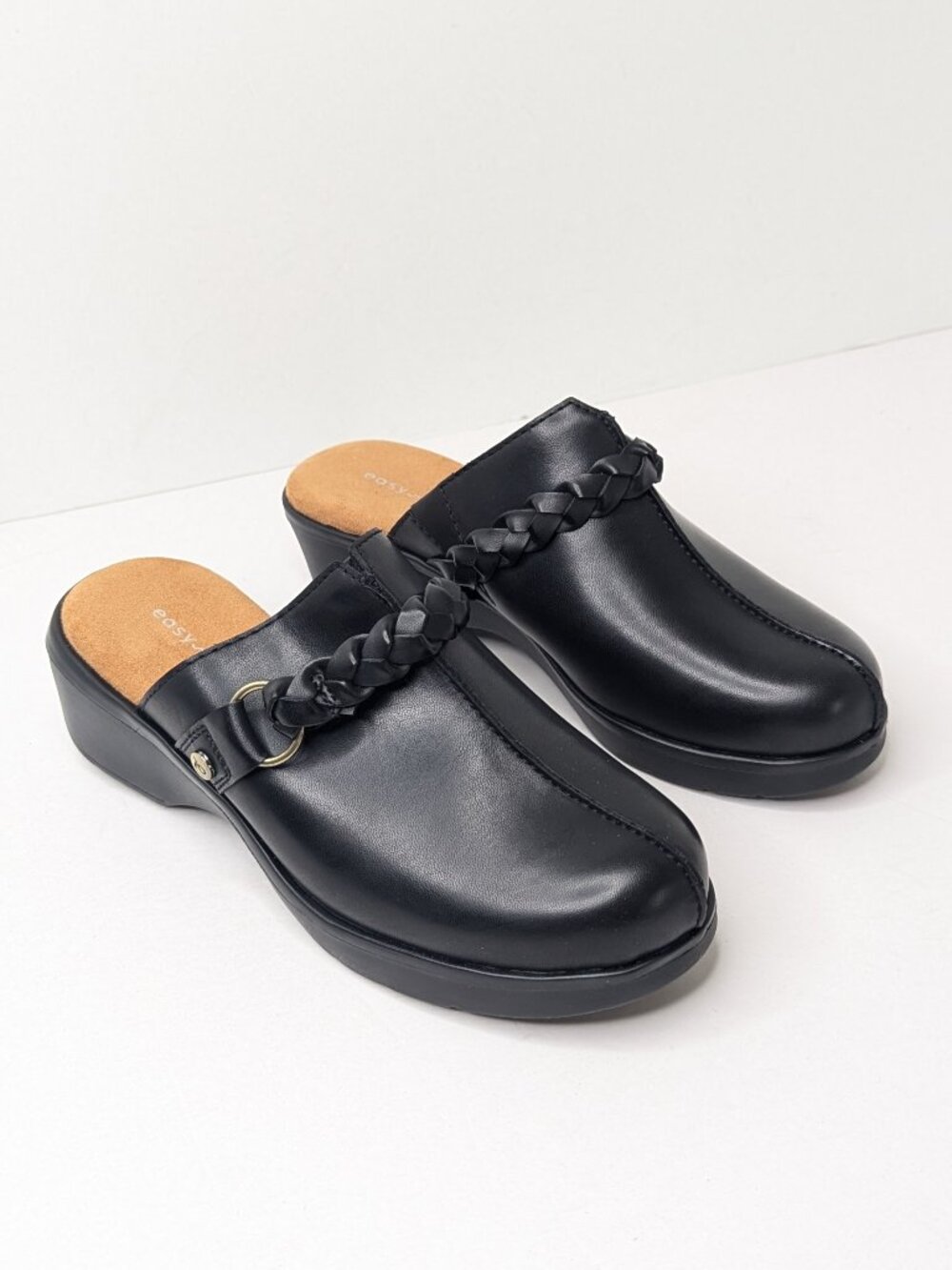 Easy Spirit Paxton Clogs Black Womens 7.5 Wide